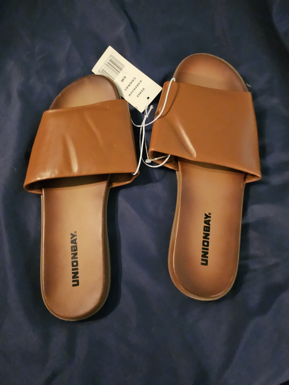 Unionbay Women's Brown Slide Sandals